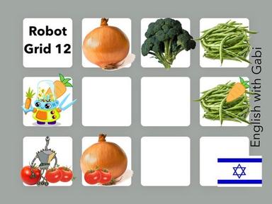 Robot Grid 12 - Sorting Vegetables | רשת רובוטים 12 - מיון ירקות באנגלית