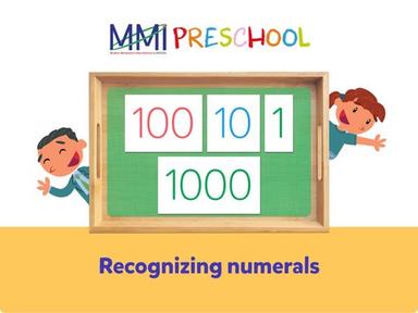 Lesson 6: Recognizing Numerals