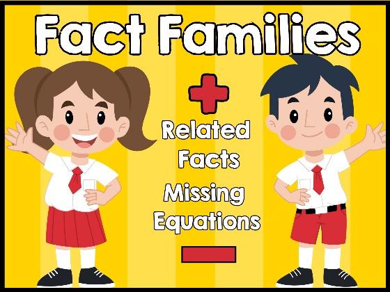 Fact Family, Related Facts, Missing Equations