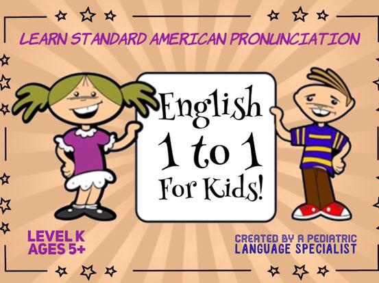 English 1 to 1 For Kids, level Kindergarten