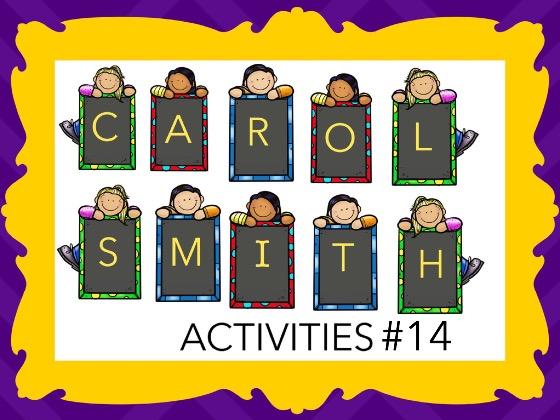 Carol Smith Activities (Articulation and Vocabulary)