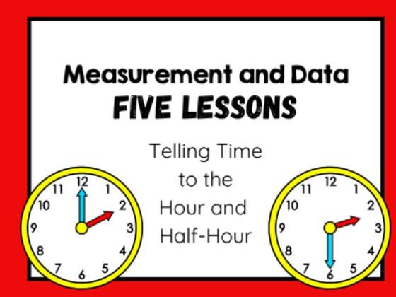 Telling Time Hour and Half Hour