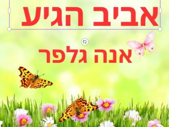 אביב הגיע- אנה גלפר