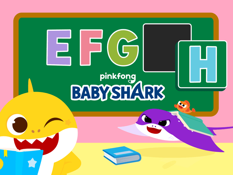 E, F, G, H with Baby Shark