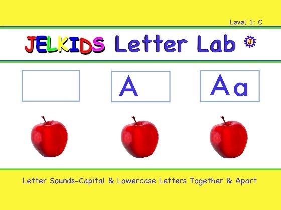 JELKIDS Letter Lab: Letter Sounds -Capital and Lowercase Letters Together and Apart